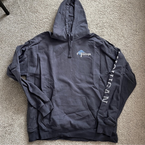 Treetops resort golf sweatshirt hoodie Michigan blue size XL - Picture 1 of 2